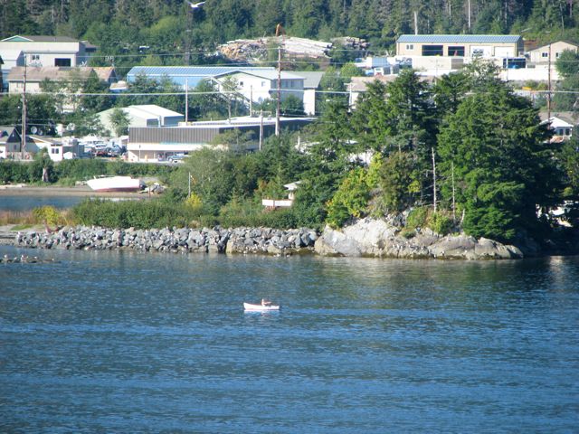 Sitka is located on the west side of Baranof Island