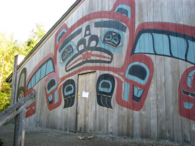 Then don Tlingit regalia  and