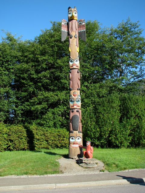 center where totems are 