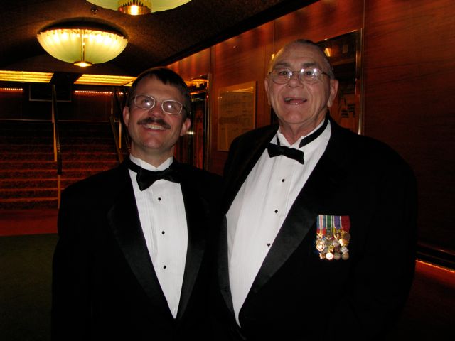 Day 2 Tom and Bill all dressed up for the formal night