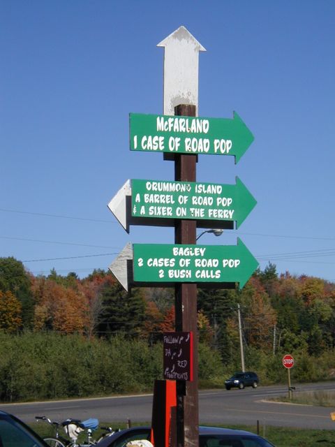 road sign