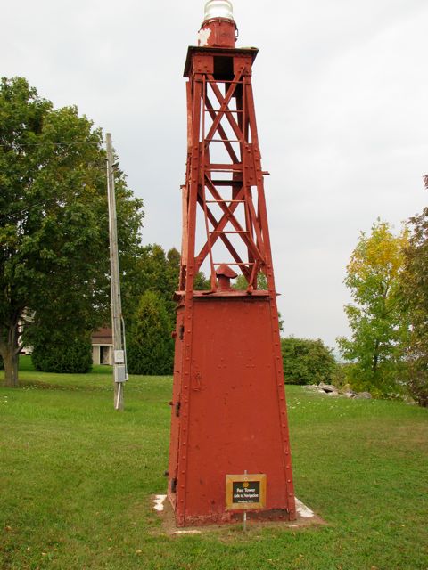 Red Tower aide to navigation, ca early 1900's