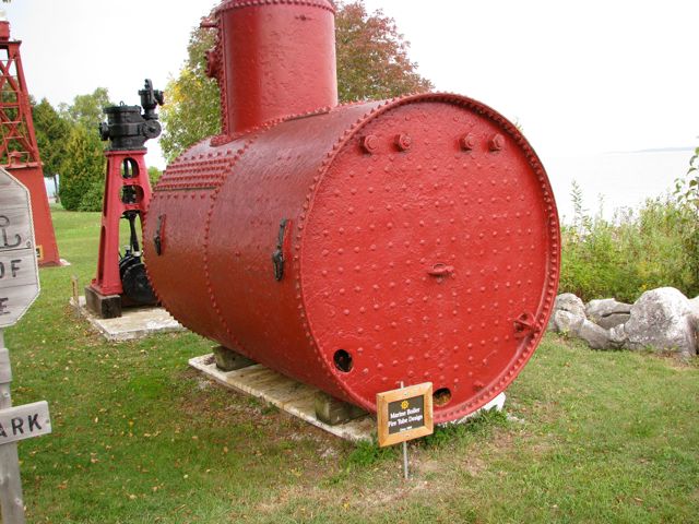 Marine Boiler fire tube design back view