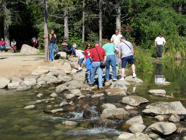 Bill crossing the headwaters
