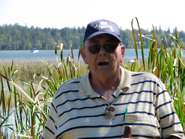 Tom with Lake Itaska in the back