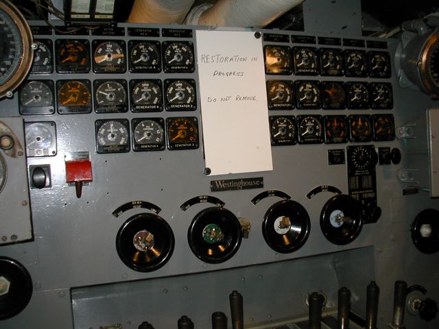 upper part of the electrical distribution panel