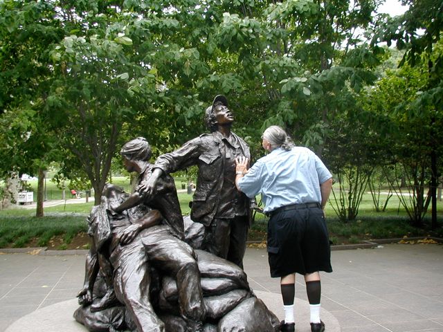 Tom at the Vietnam Women's Memoria